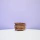 Set of 5 medium wooden serving bowls