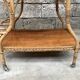Rolling dessert in woven wicker bamboo rattan with 1950 bottle holder