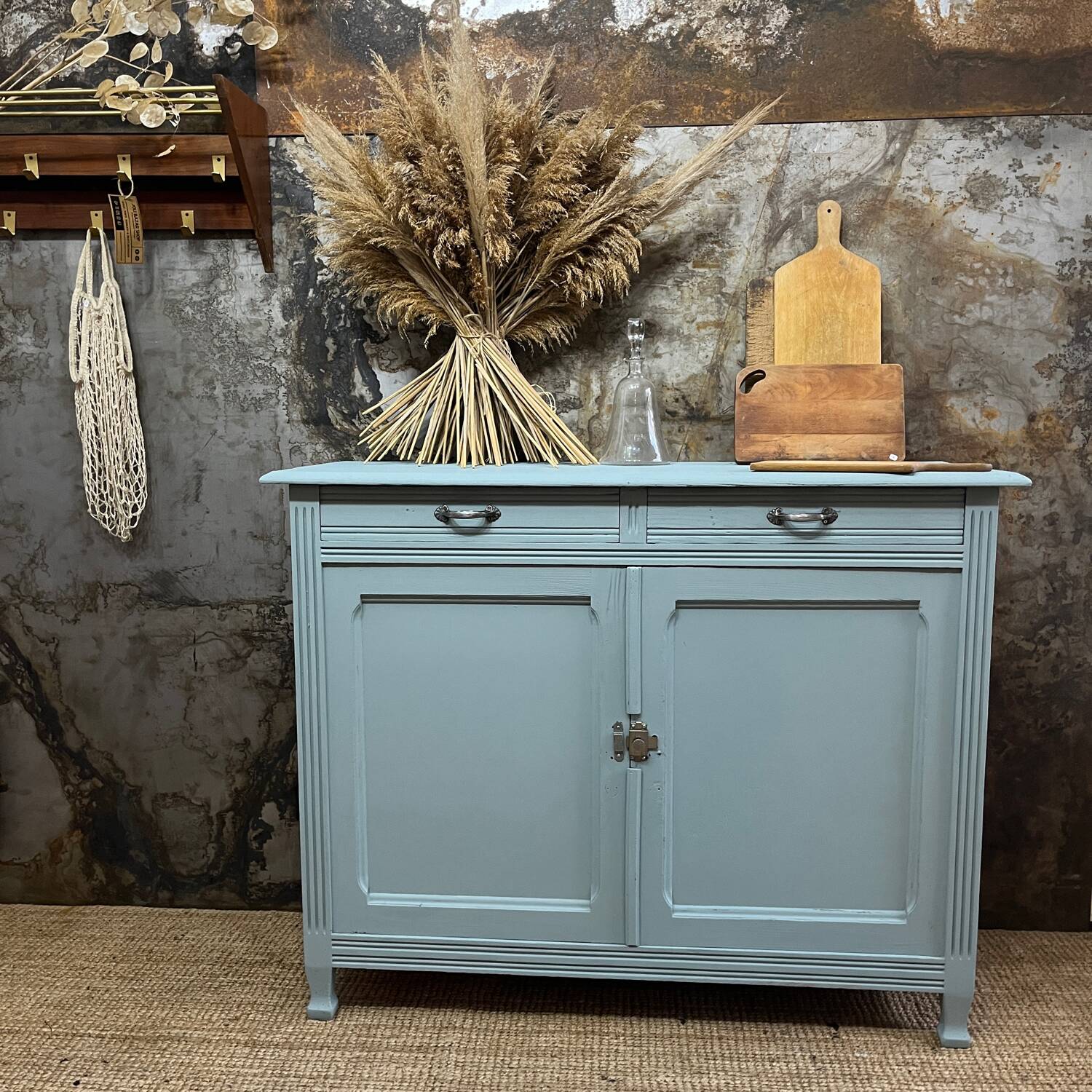 Waterfall blue Parisian sideboard