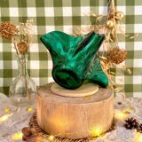 Green glass cup with original shape