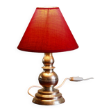 Lampe en métal argenté