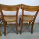 Set of 4 vintage wooden bistro chair