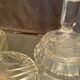 Bohemian crystal set with carved decoration