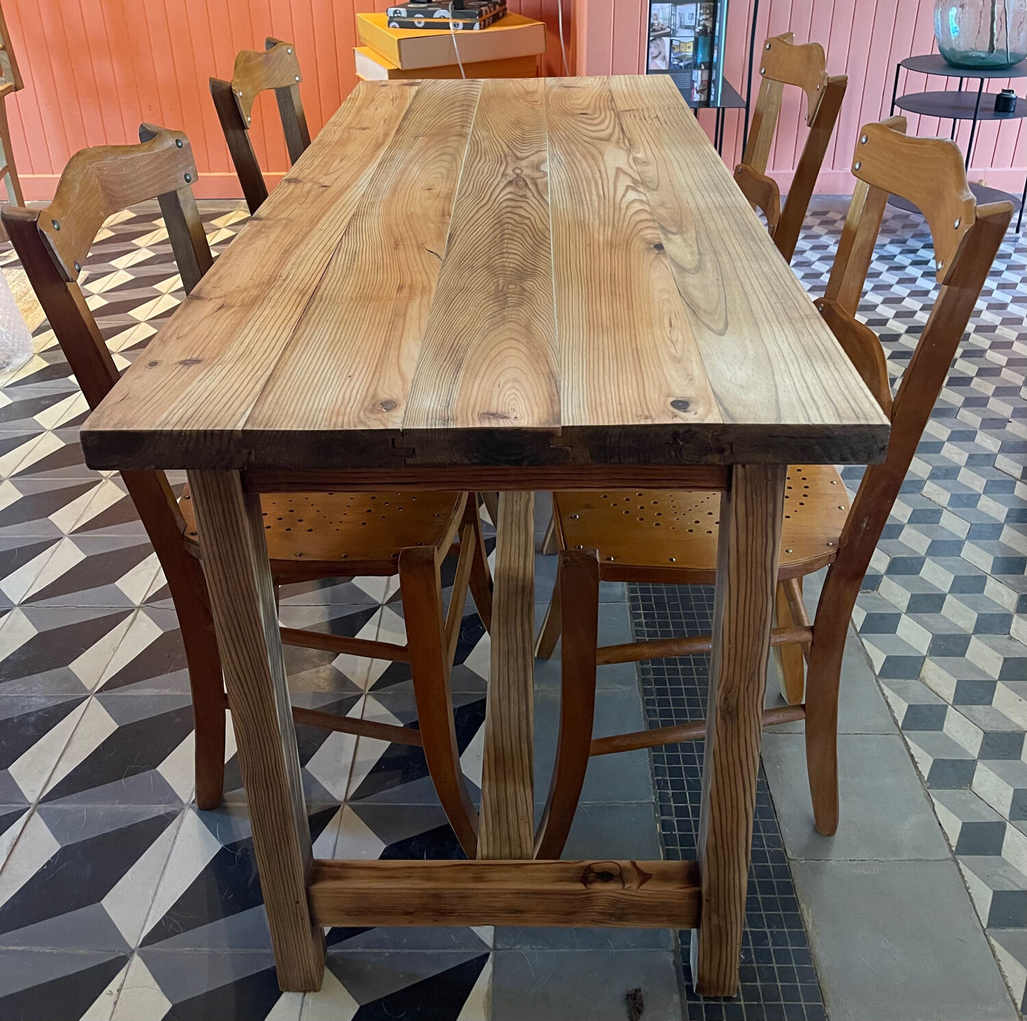 Renovated farmhouse table