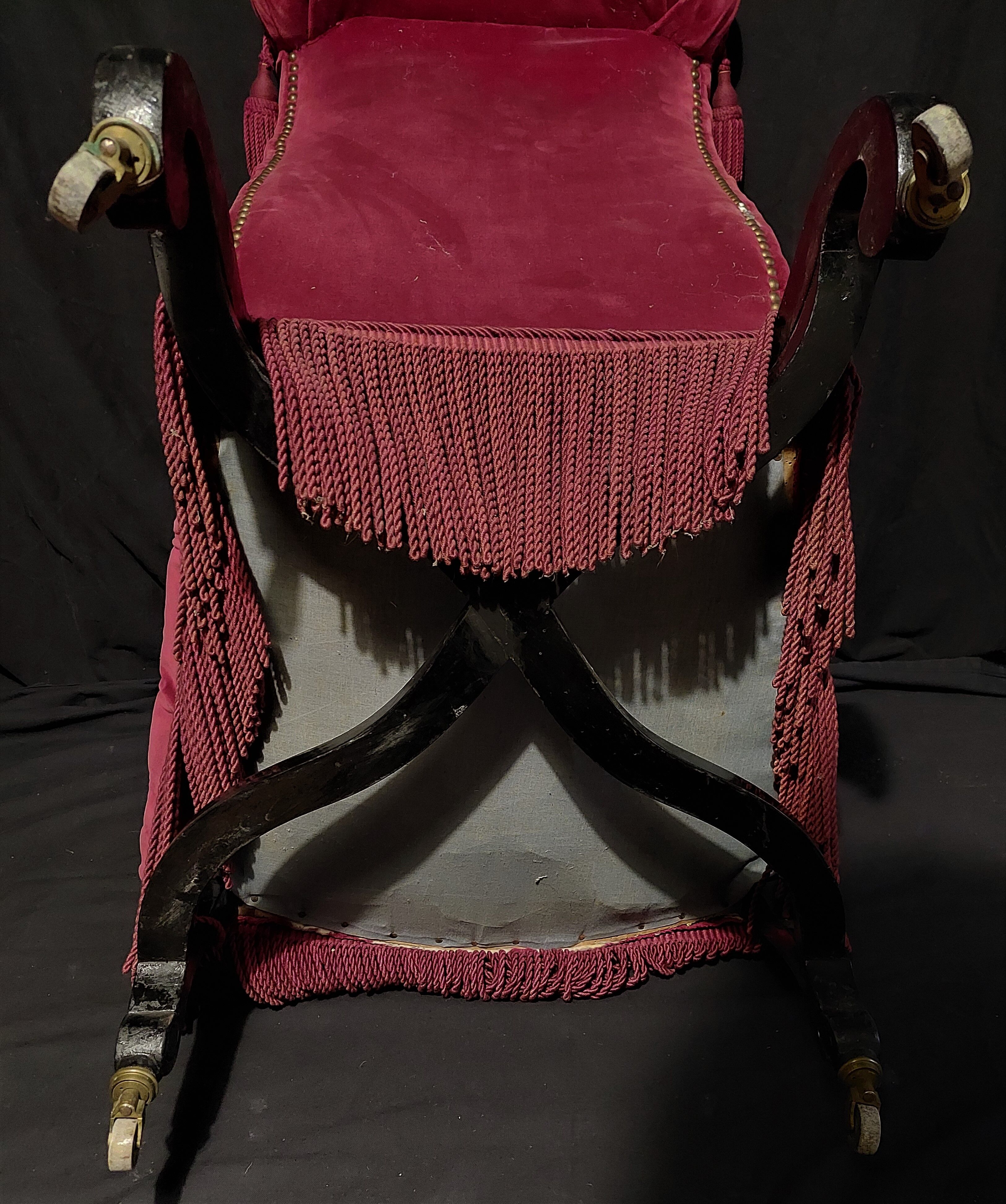 Upholstered armchair Napoleon III