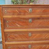 Louis XVI period walnut chest of drawers from the 18th century