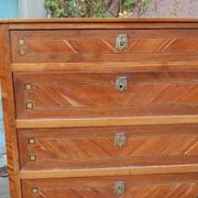 Louis XVI period walnut chest of drawers from the 18th century
