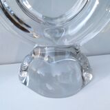 Duo of crystal candle holders