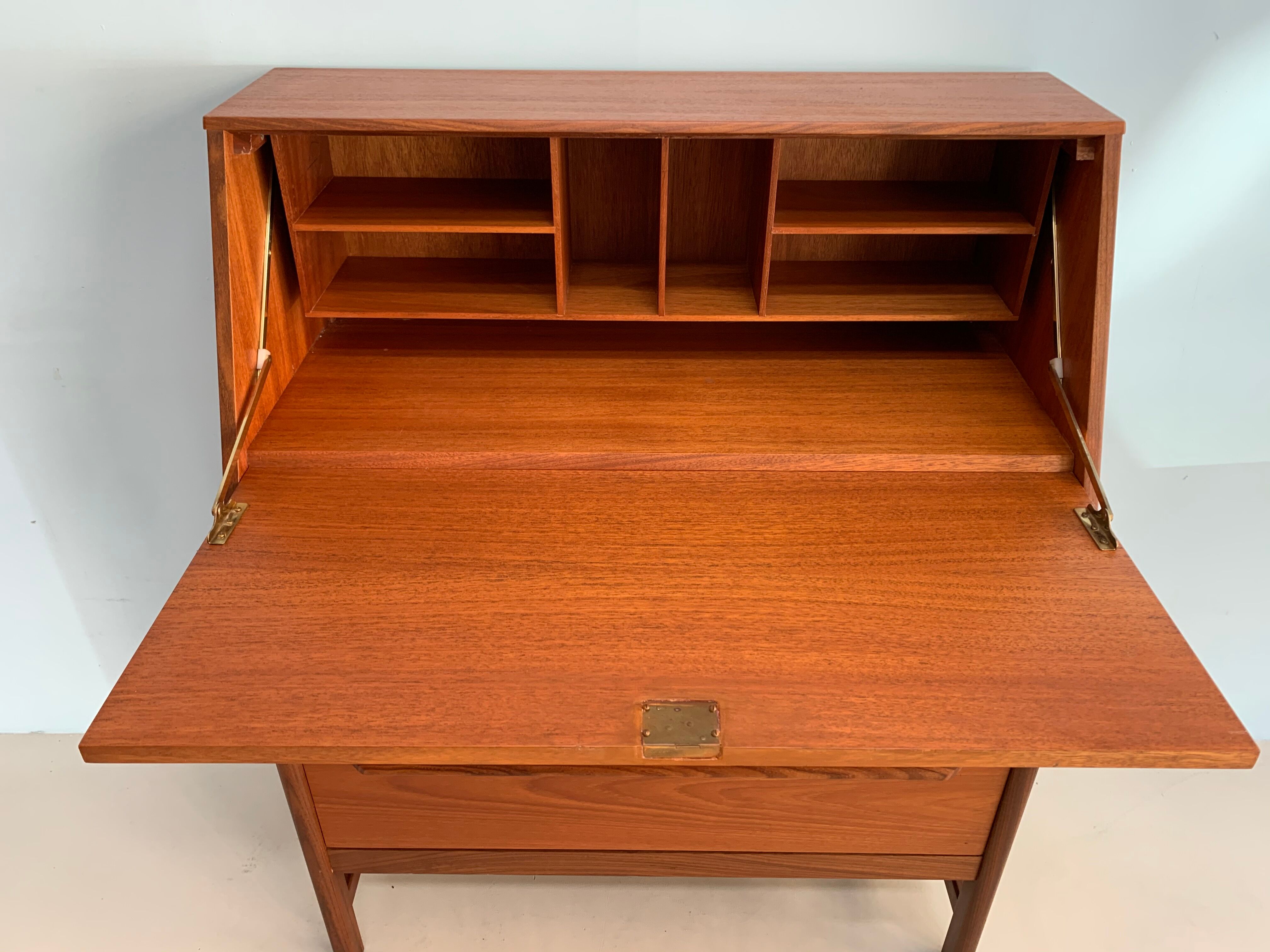 Vintage teak danish secretaire