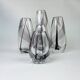 Midcentury collection of art glass vases by Vicke Lindstrand for Kosta Sweden.