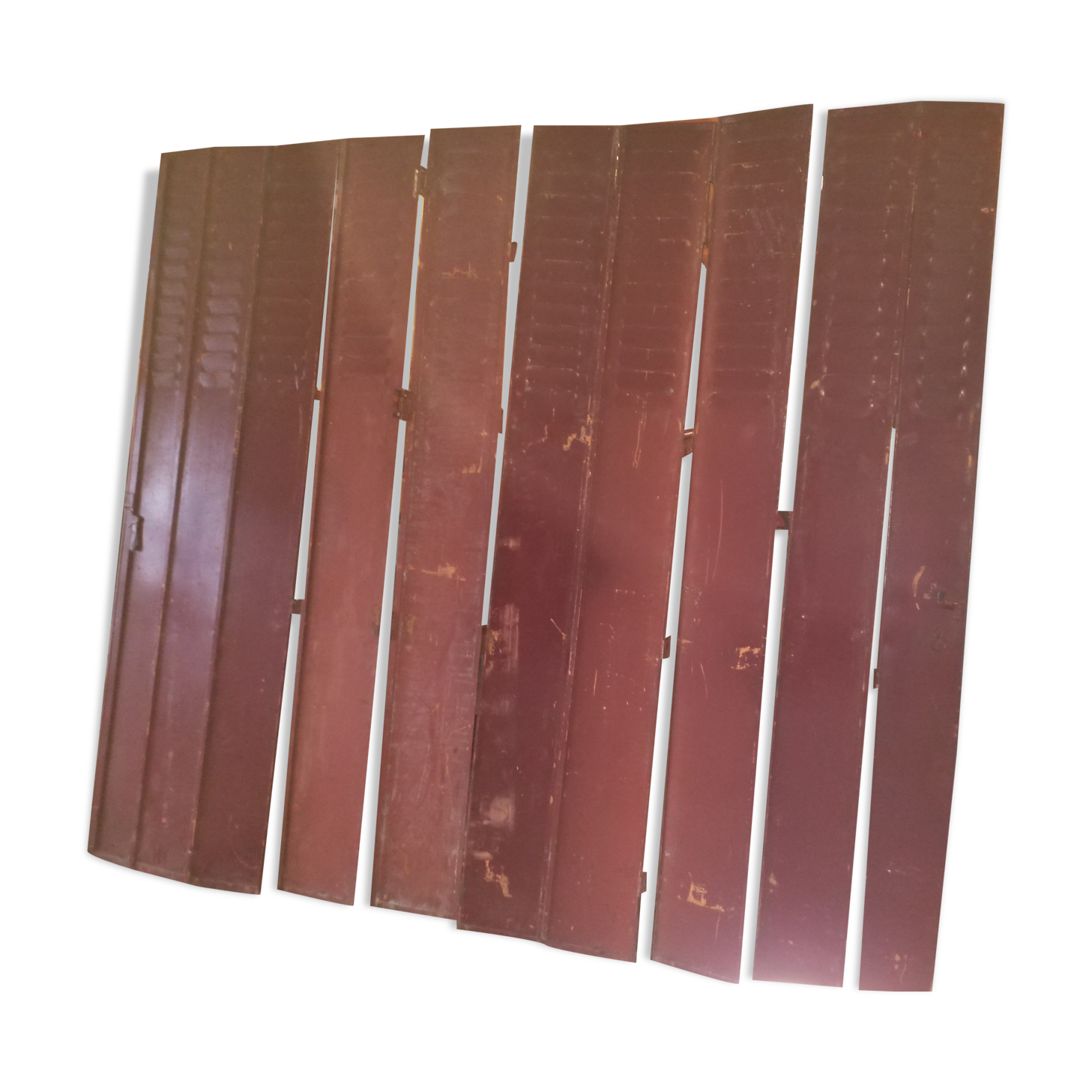 A lot of tin shutters