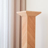 Vintage rattan pedestal, 1980s.