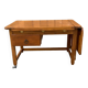 Extendable wooden desk with drawer