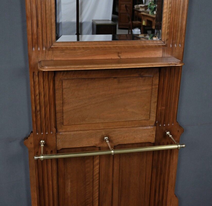 Vestiaire porte-manteaux en chêne – 1900