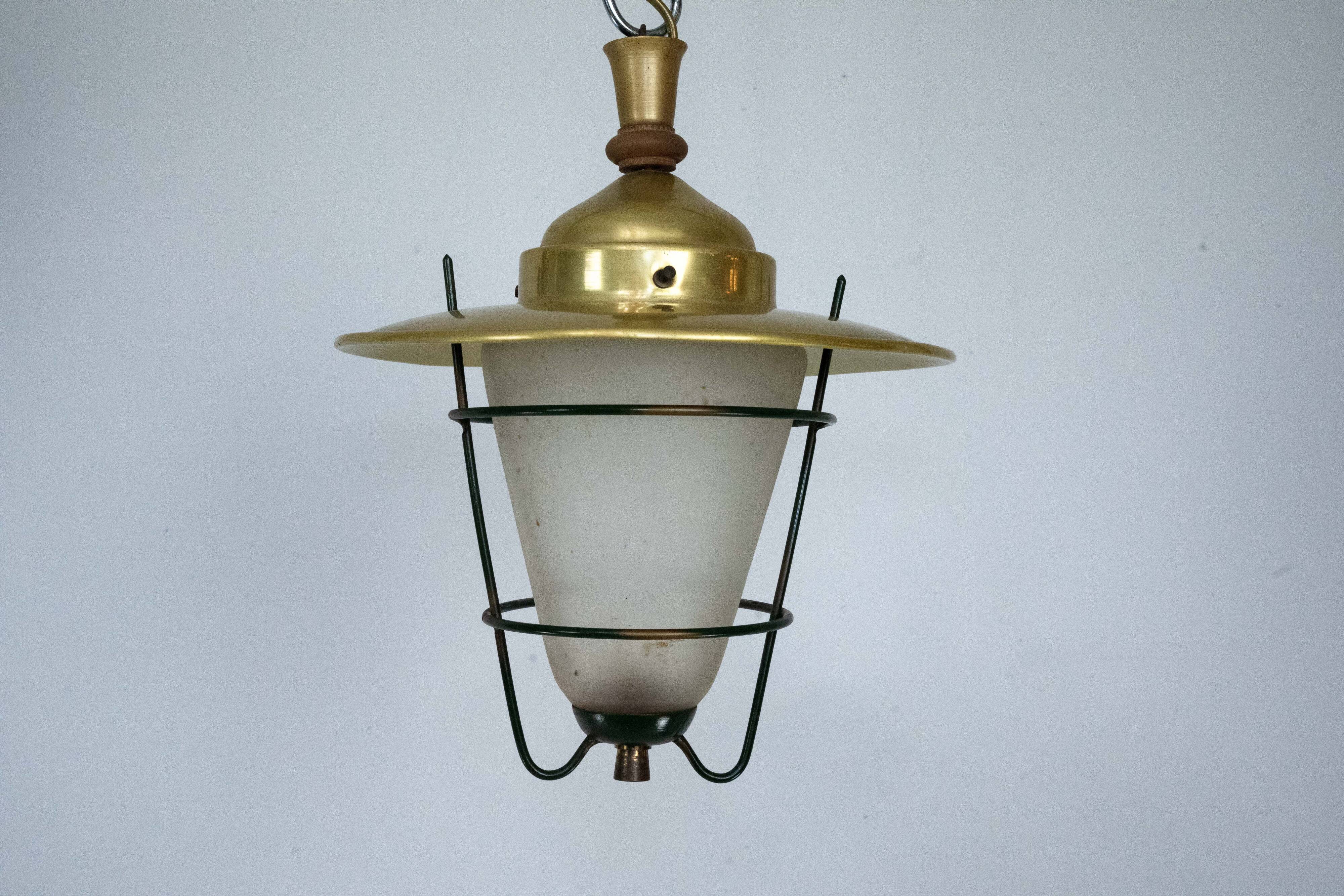 Set of three Mid-Century lanterns. Italy 1960s