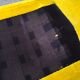 Vintage 80s yellow velvet armchair