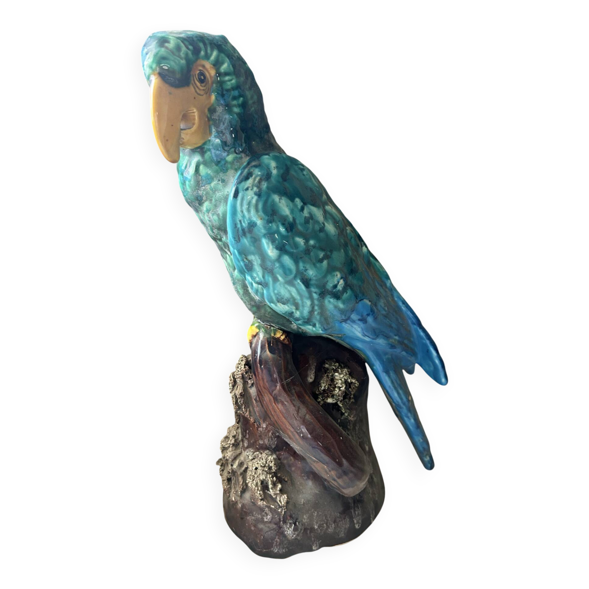 Perroquet en céramique Vallauris