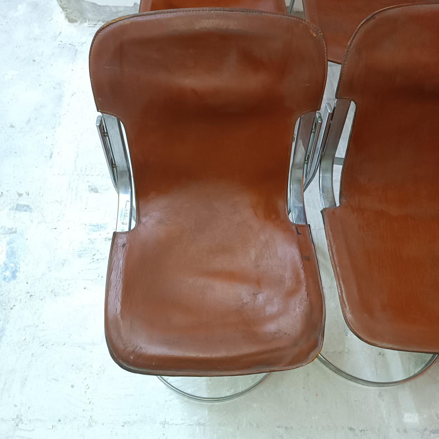 Series of 6 chairs Cidue, Italy circa 1970