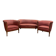 Art Deco period living room - Bench and pair of armchairs