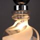 1970s vintage suspension in glass and metal, Italy