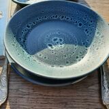 Assiettes en grès Niderviller 1960