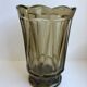 Vase en verre fumé années 60-70