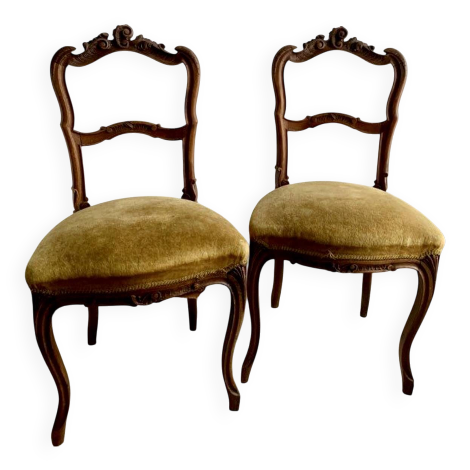 2 Vintage Louis XV Style Chairs