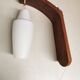 Pair of vintage Scandinavian wall lights. Teak lamp Louis KALFF