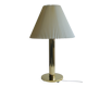 Giant vintage brass table lamp in cylindrical column design. Denmark 1960s