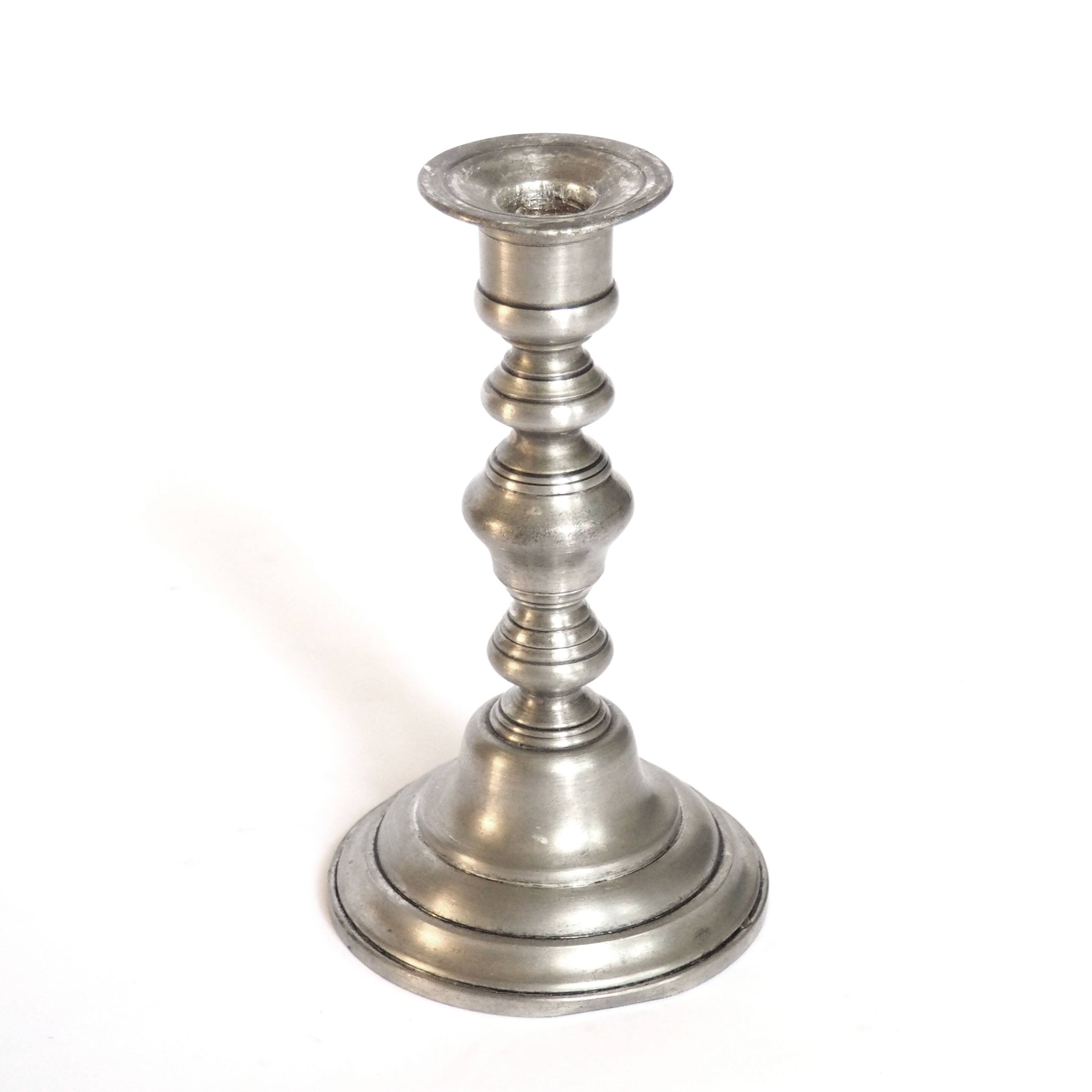 Silver candle holder