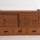 Old low cabinet with sliding doors – Taishō / Showa period (c. 1920-1970) #12