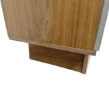 Vintage brutalist wooden sideboard / chest of drawers / buffet