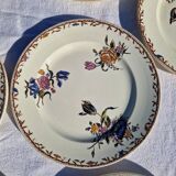 Clairefontaine earthenware plate and fruit bowl set, Saxe model
