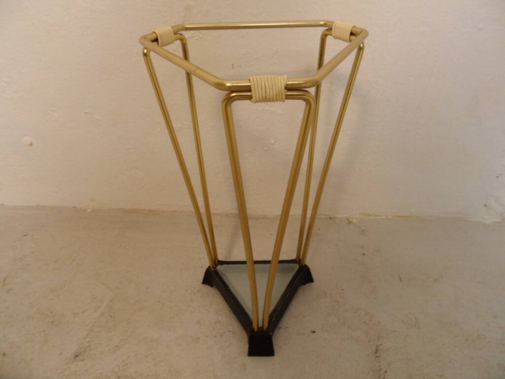 Vintage Hollywood Regency umbrella stand