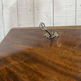 1930s English curved mahogany back desk