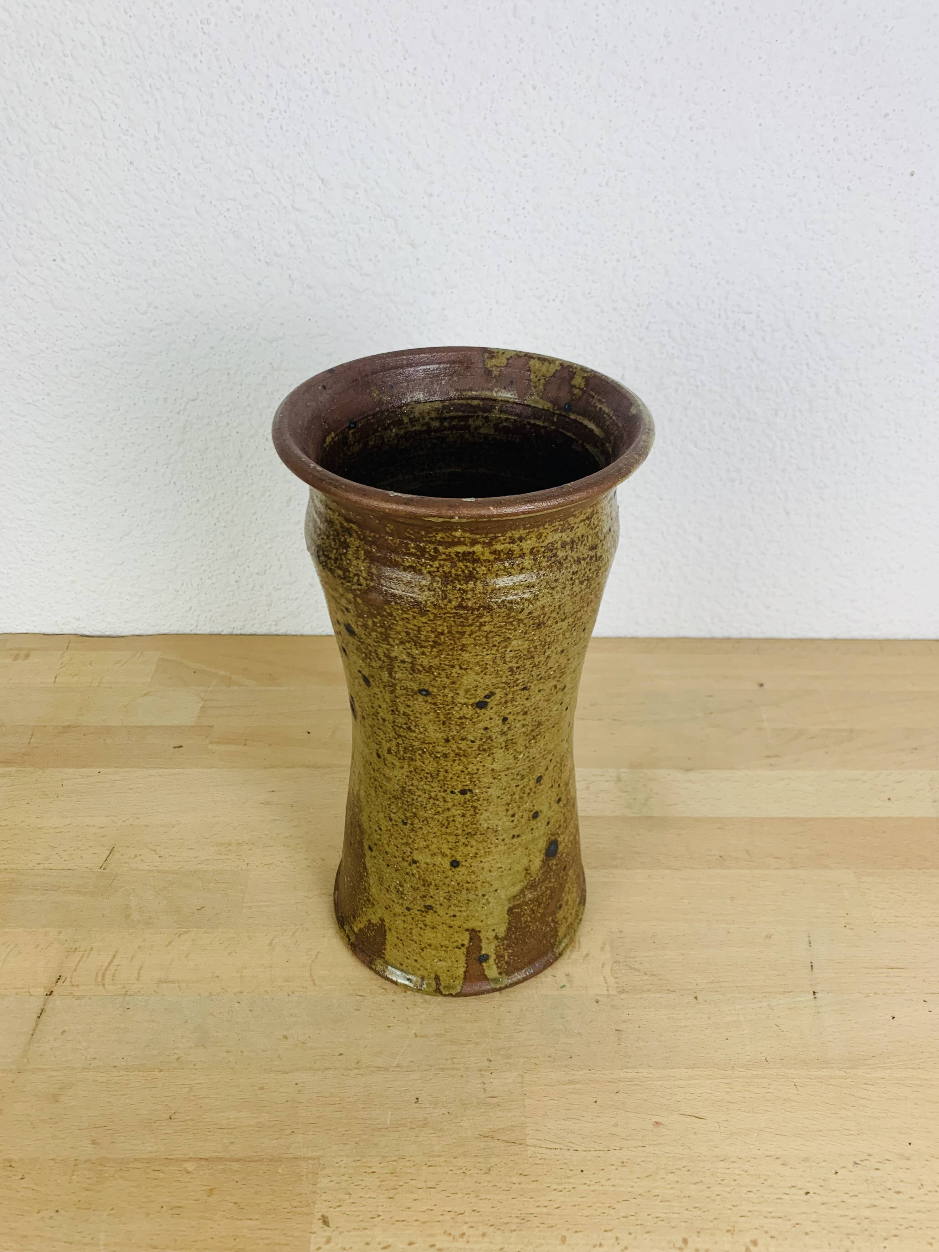 Pyrite stoneware vase 30 cm, vintage
