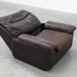 Mid-century De Sede DS‑66 brown leather Relax Chair, Switzerland 1960s