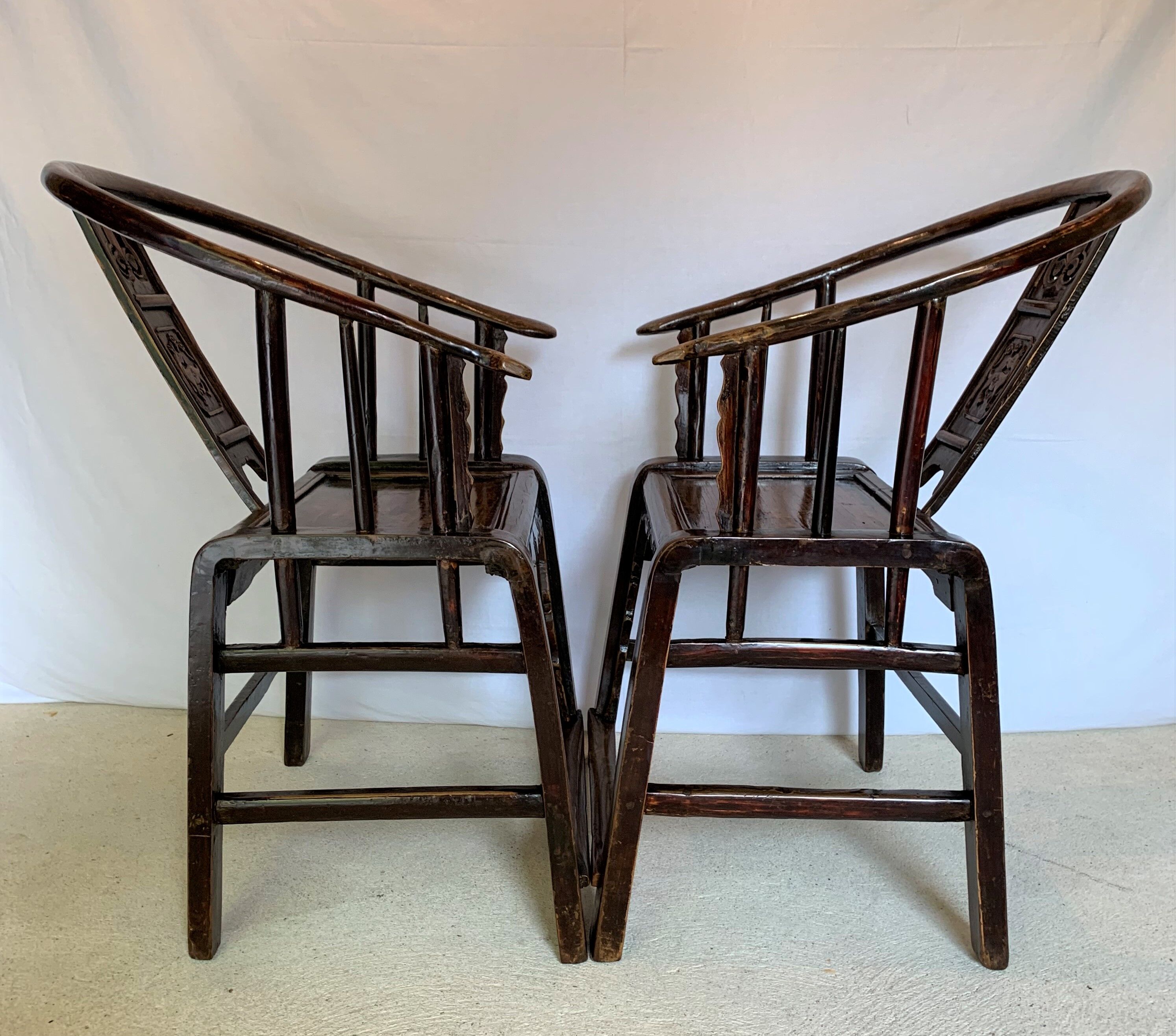 Paire de fauteuils chinois