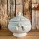 White iron earth soup tureen Sarreguemines