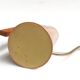 Modernist copper watering can, wooden handle, 1950s