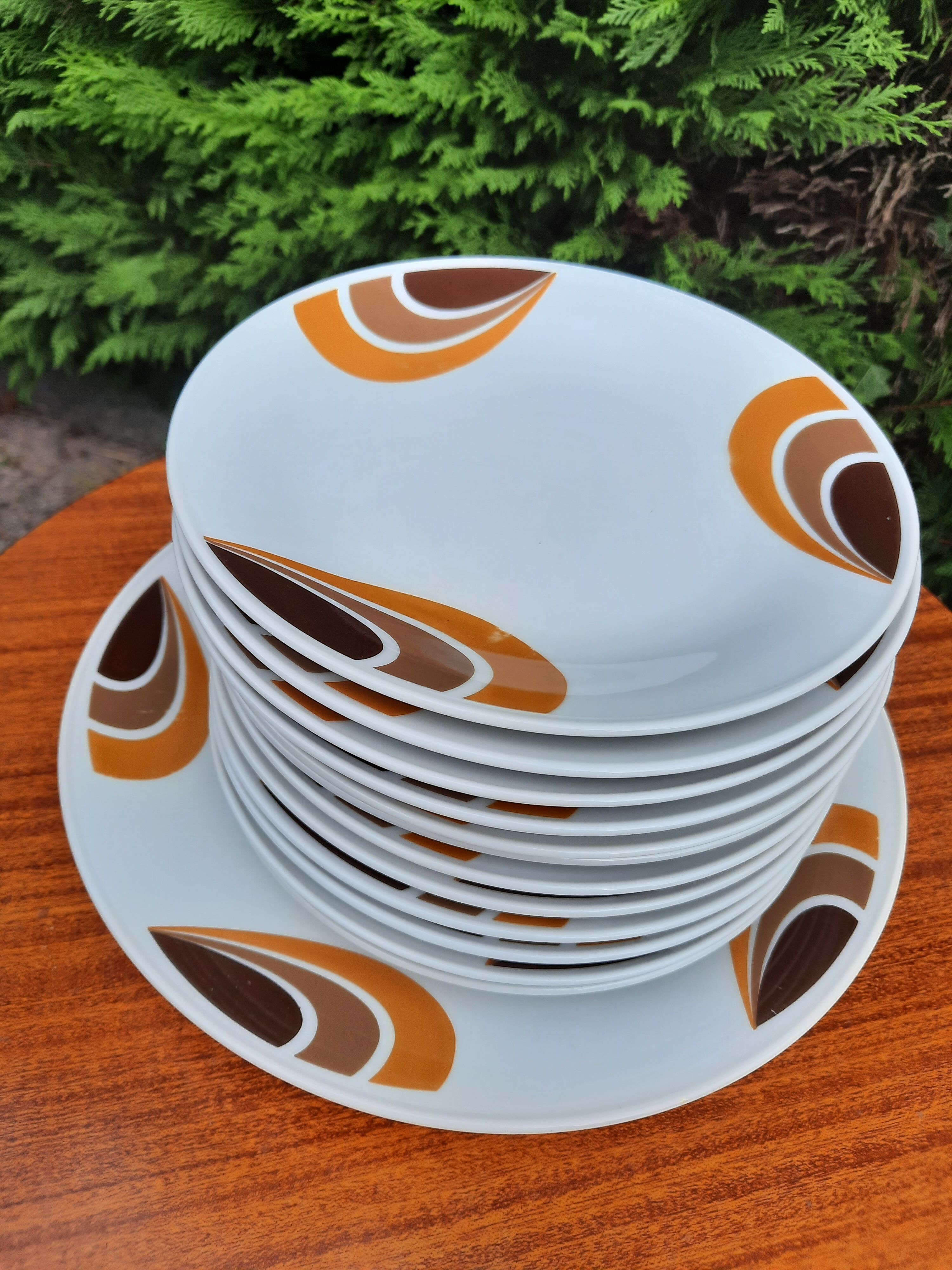 Service à dessert vintage porcelaine allemande