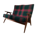 Scandinavian bench compass feet