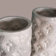 Pair of white Manises pottery vases, 1950s