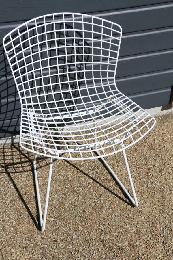 Chaise Bertoia blanche Knoll