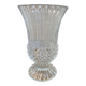 Large pedestal vase in crystal