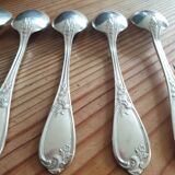 Small old silver metal spoons