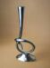Biomorphic candleholder, solid aluminium, Spain, 1970s