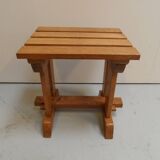 Vintage brutalist oak coffee table