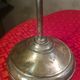 lampe de bureau laiton 1900 patine superbe 54x30 avec tulipe dentelle trans