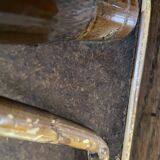Rattan and canework footrest from the 50s/60s